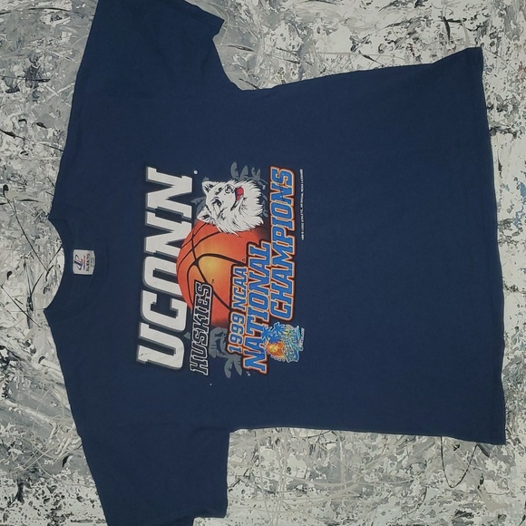 Logo Athletic Uconn Huskies 1999 National Championship mens vintage graphic tee - Picture 1 of 14